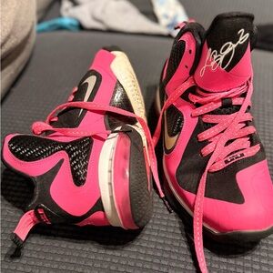 Nike Black and Pink Athletic Shoes